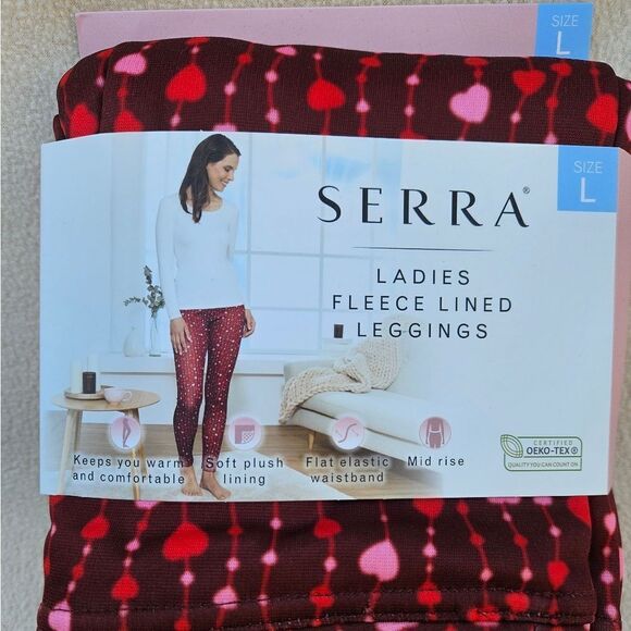 Serra Heart Fleece Lined Leggings - Picture 2 of 10